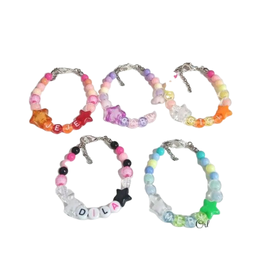 Custom Name Bead Bracelets